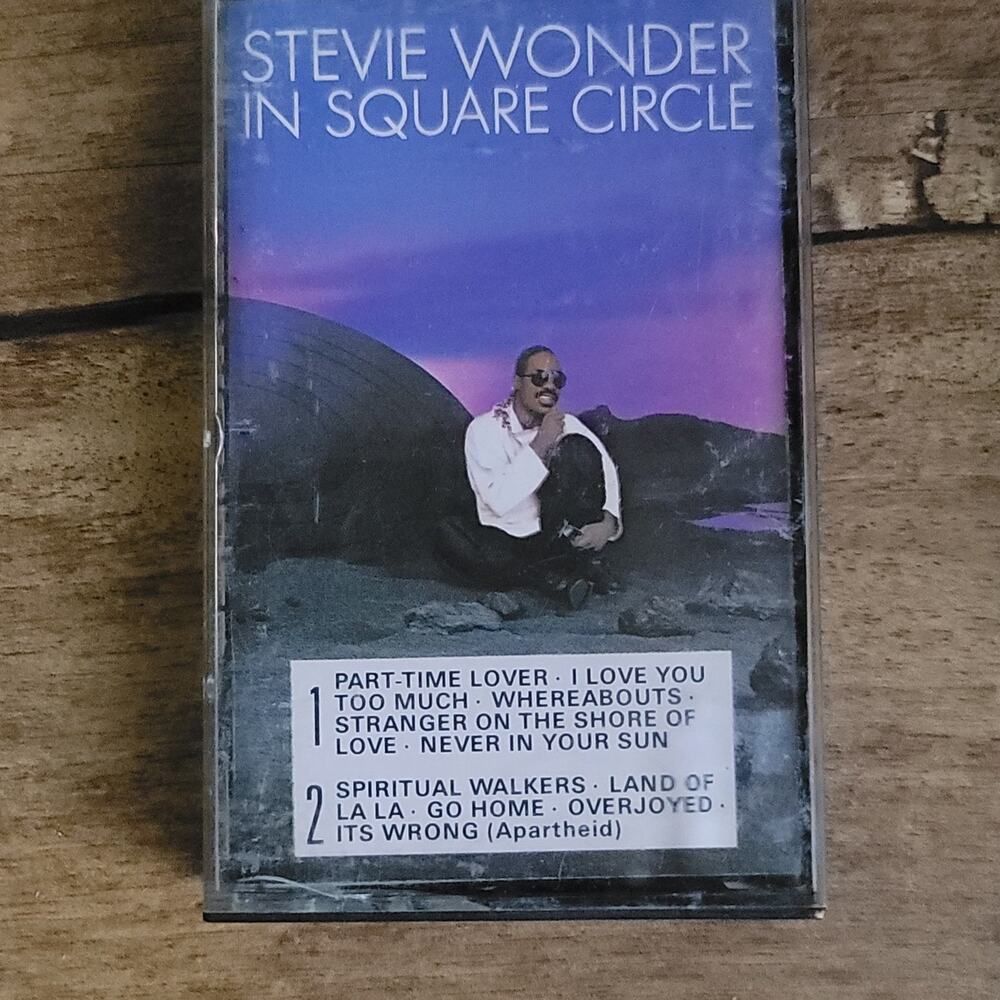Vtg 1985 Stevie Wonder IN SQUARE CIRCLE Cassette Tape